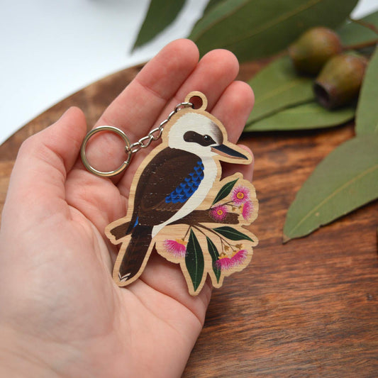 Wooden Keychain  | Kookaburra