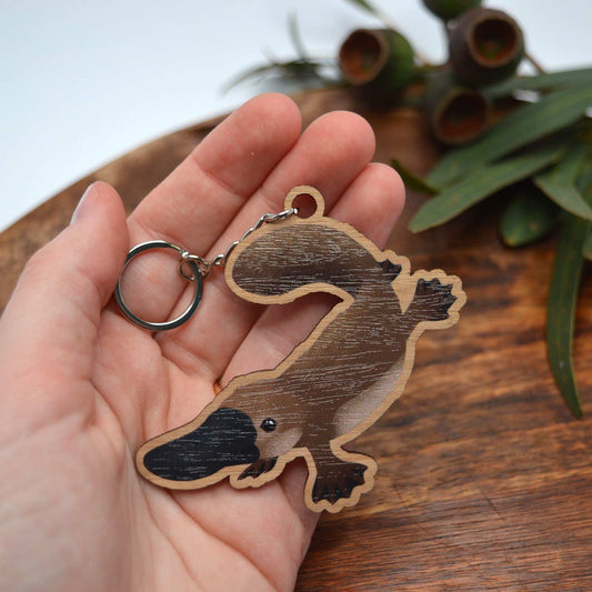 Wooden Keychain  | Platypus