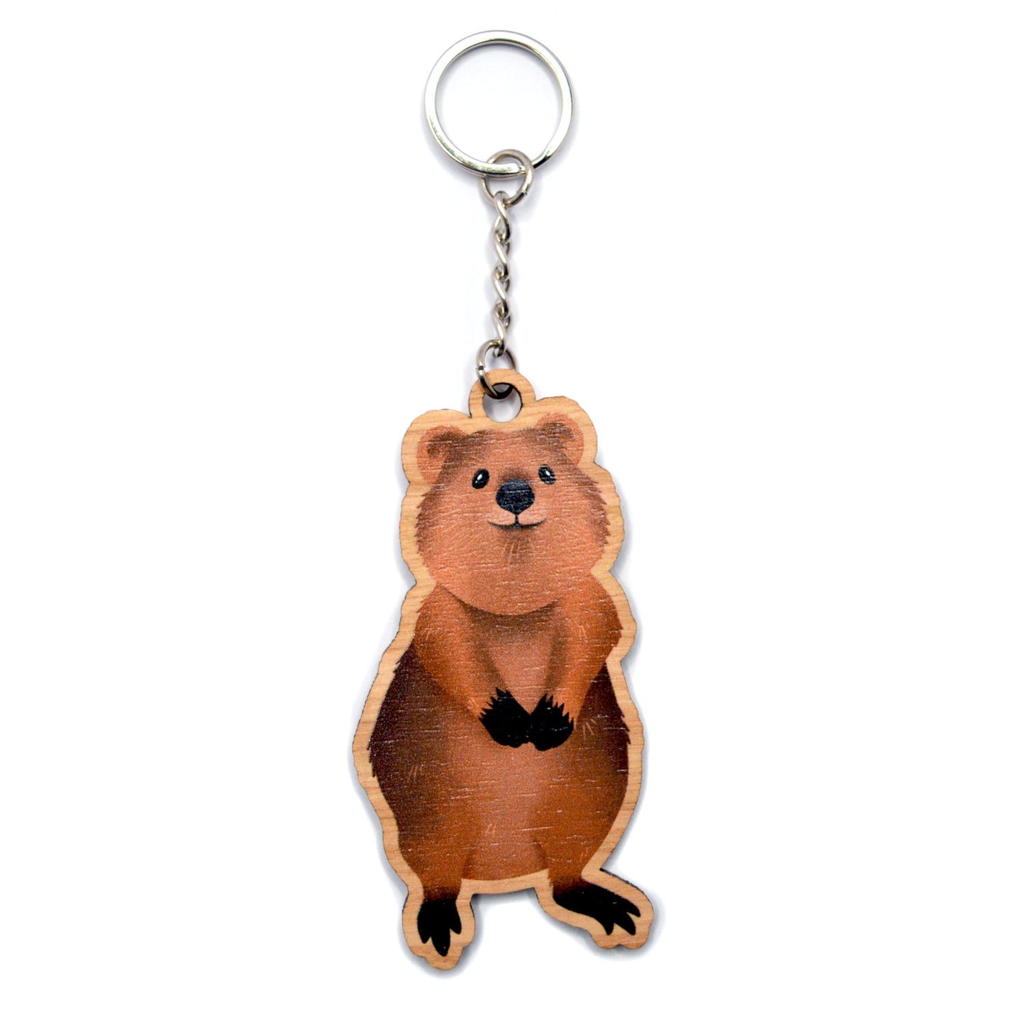 Wooden Keychain | Quokka