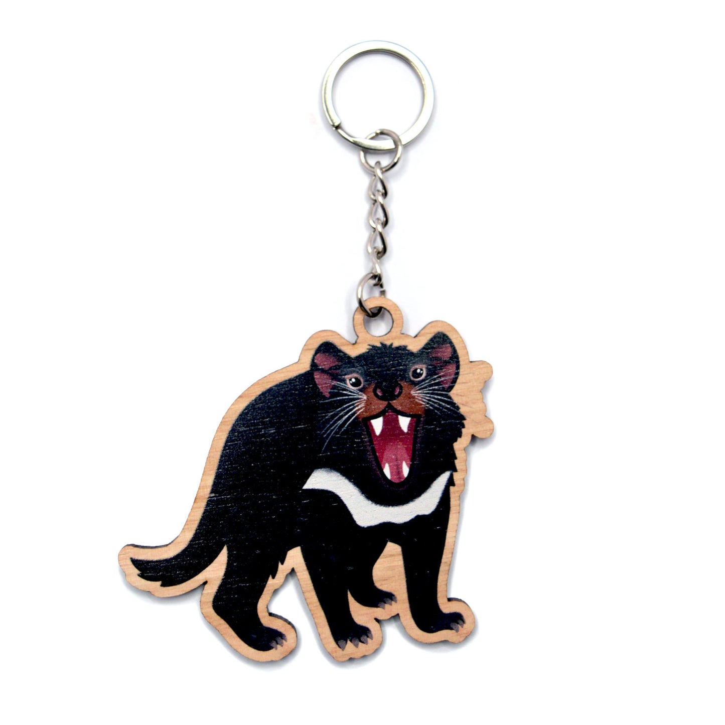 Wooden Keychain | Tasmanian Devil
