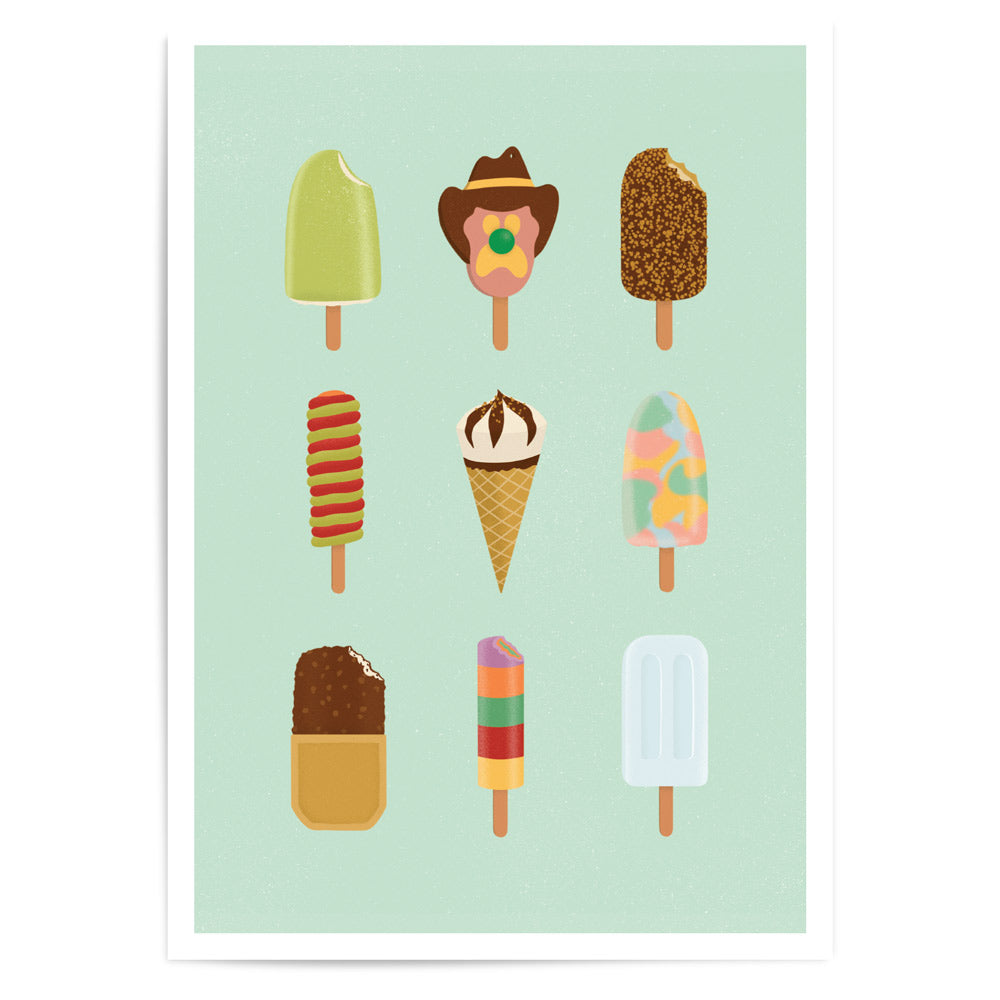 Aussie Ice Creams | Fine Art Print
