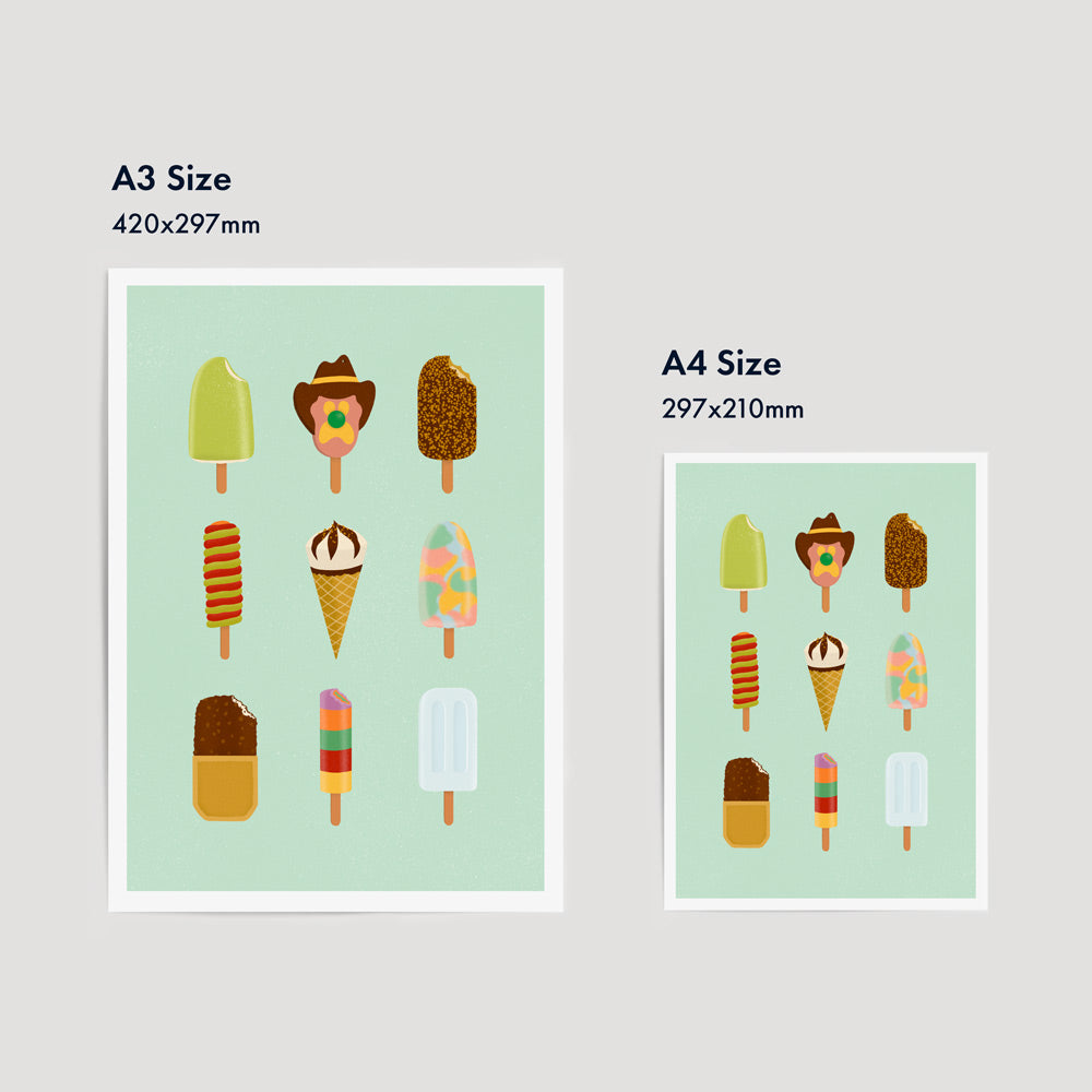 Aussie Ice Creams | Fine Art Print