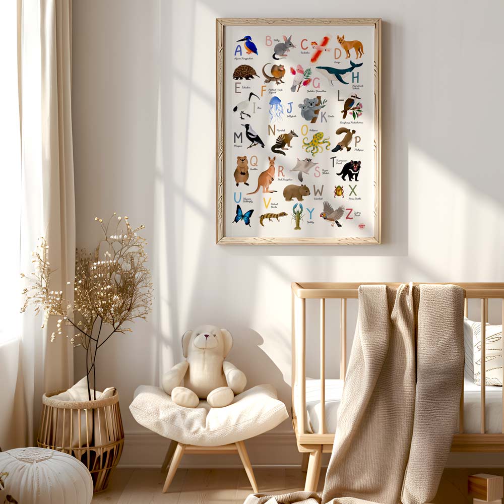Australian Animals Alphabet | Fine Art Print