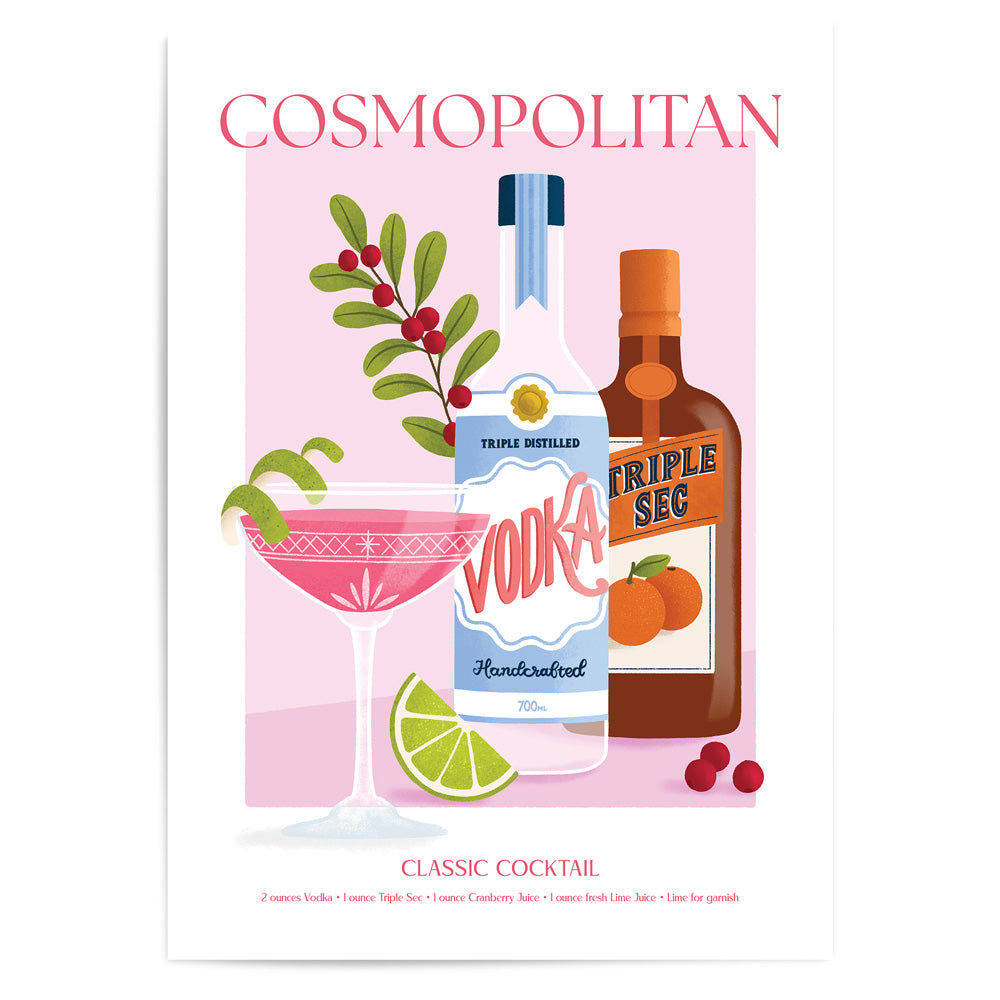 Cosmopolitan - Cocktail Series | Fine Art Print