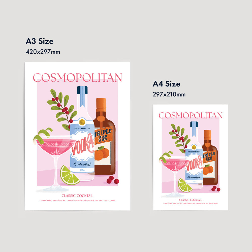 Cosmopolitan - Cocktail Series | Fine Art Print