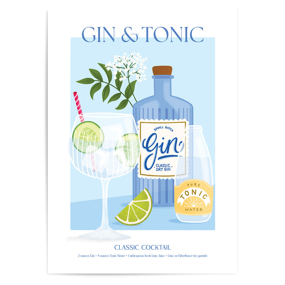 Gin & Tonic - Cocktails Series | Fine Art Print