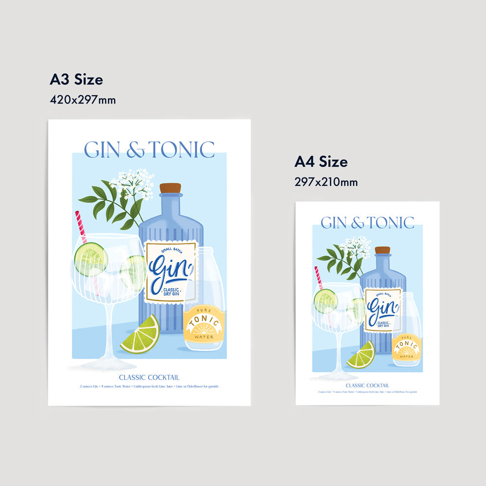 Gin & Tonic - Cocktails Series | Fine Art Print