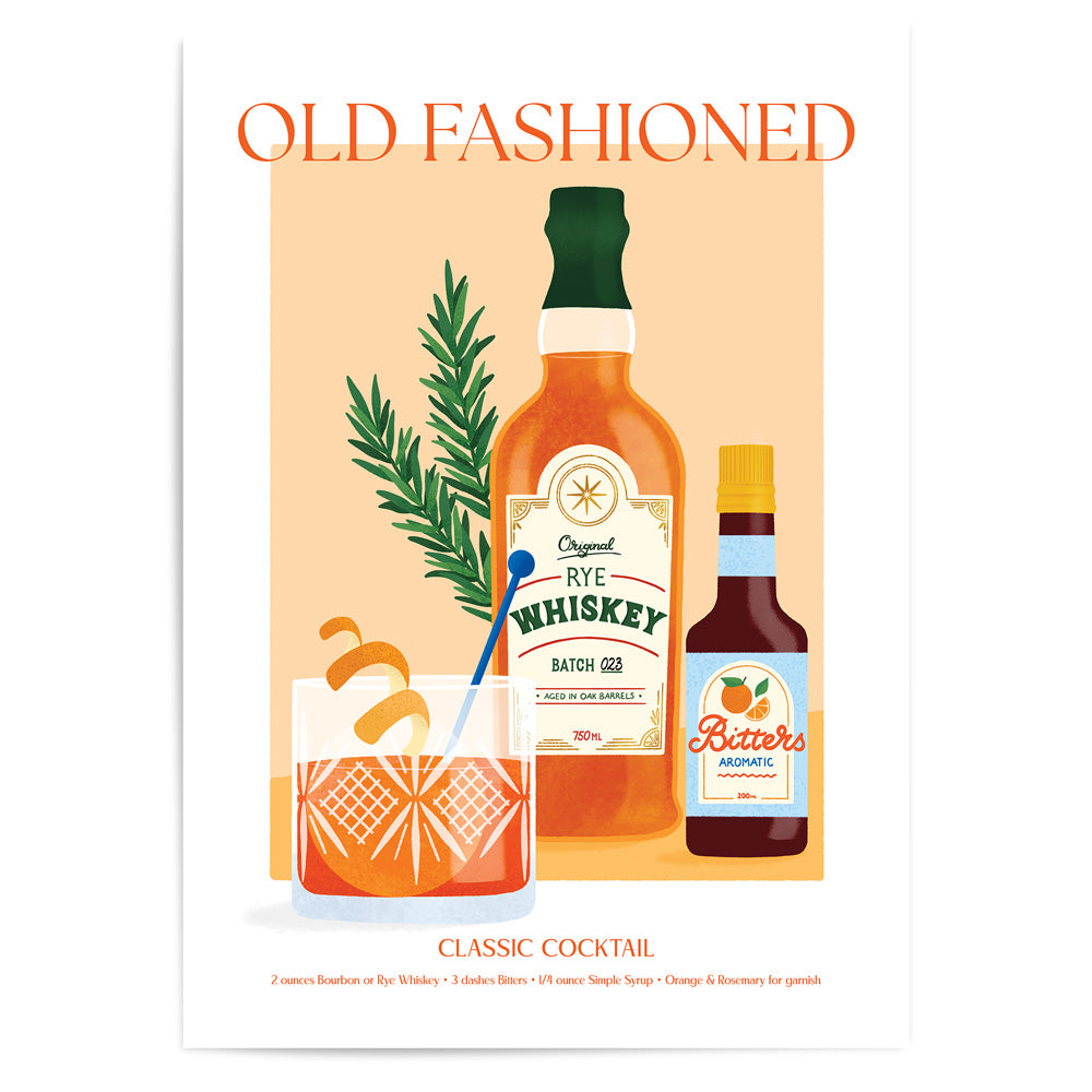Old Fashioned - Cocktail Series | Fine Art Print
