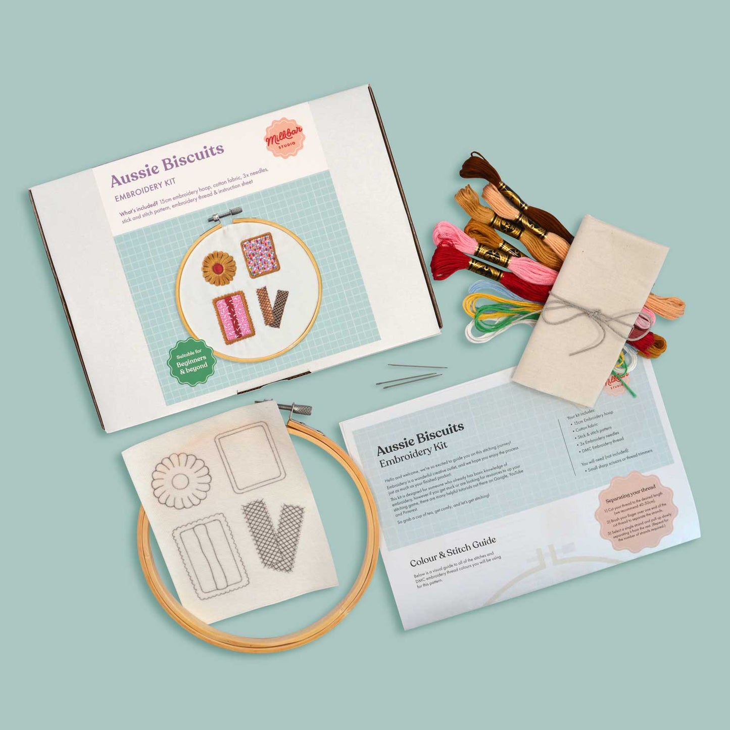 Aussie Biscuits | Embroidery Kit