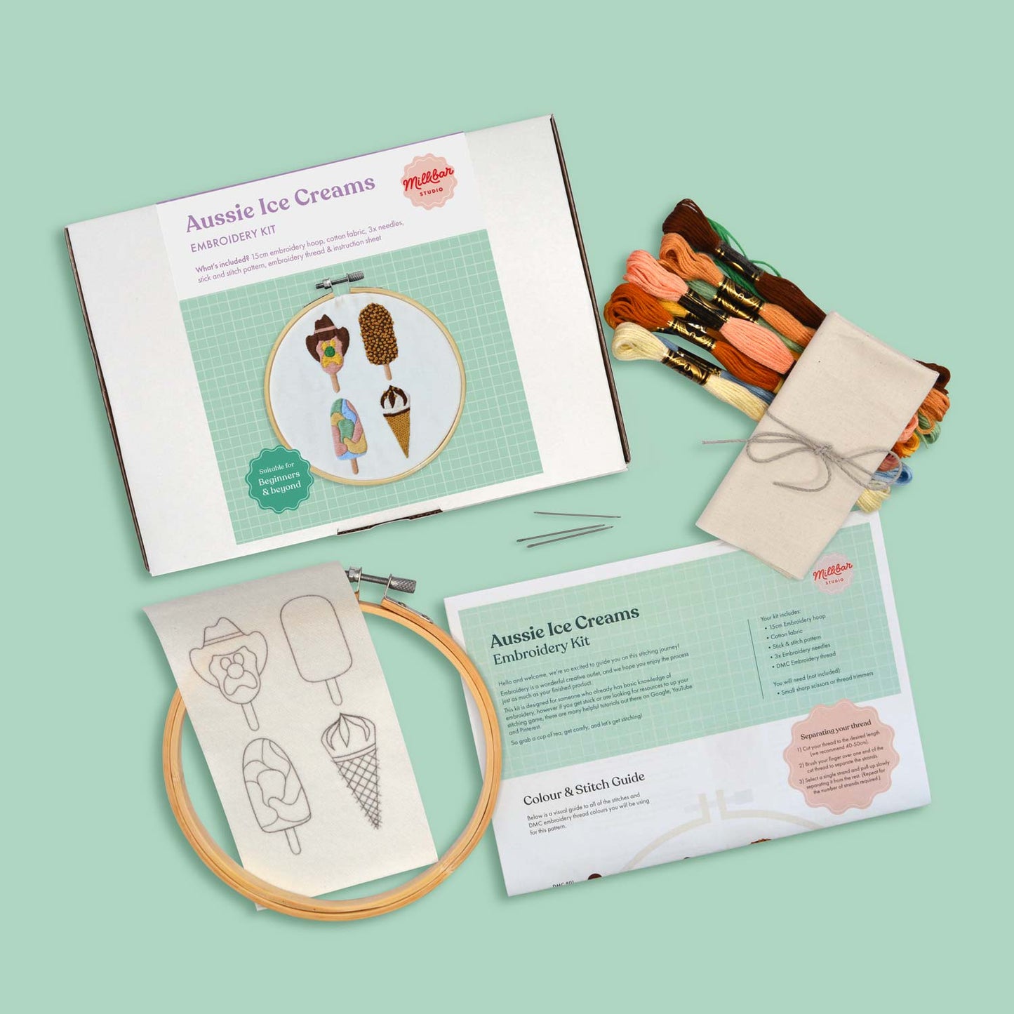 Aussie Ice Creams | Embroidery Kit