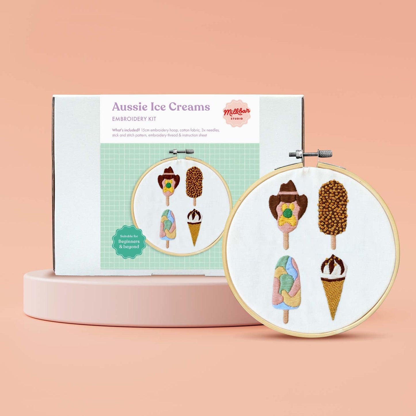 Aussie Ice Creams | Embroidery Kit