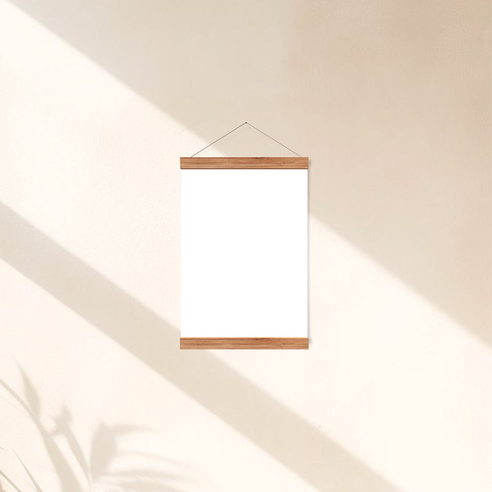 A4 Magnetic Wooden Hanging Frame