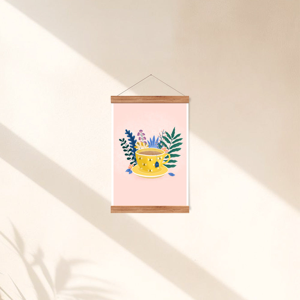 A4 Magnetic Wooden Hanging Frame