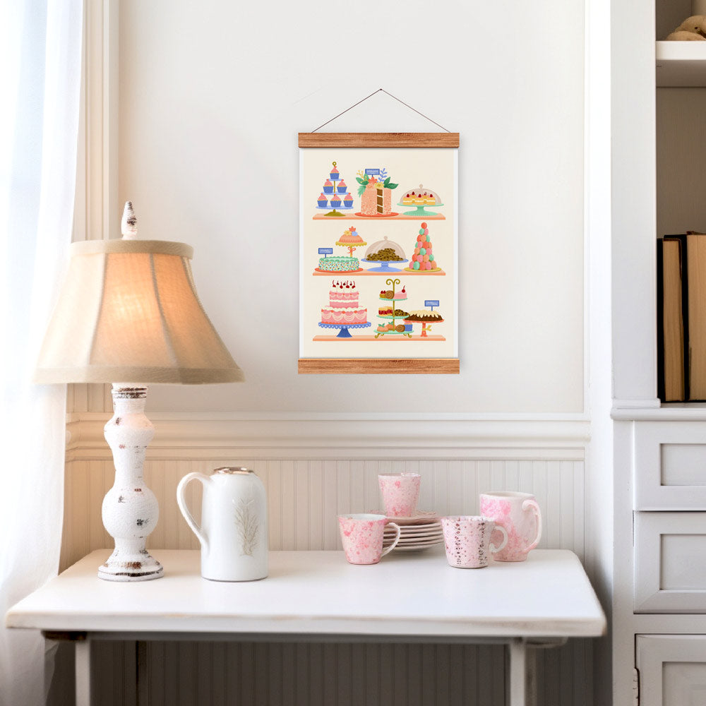 A4 Magnetic Wooden Hanging Frame
