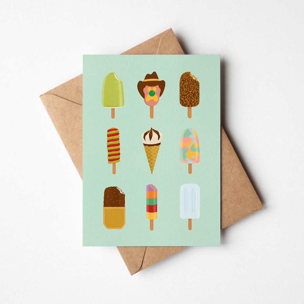 Aussie Ice Creams | Greeting Card