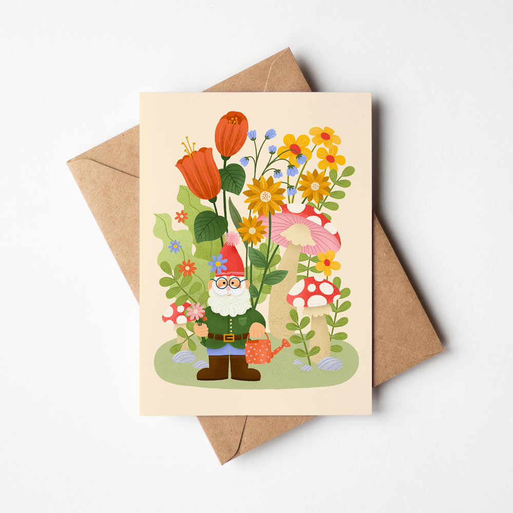 Garden Gnome | Greeting Card