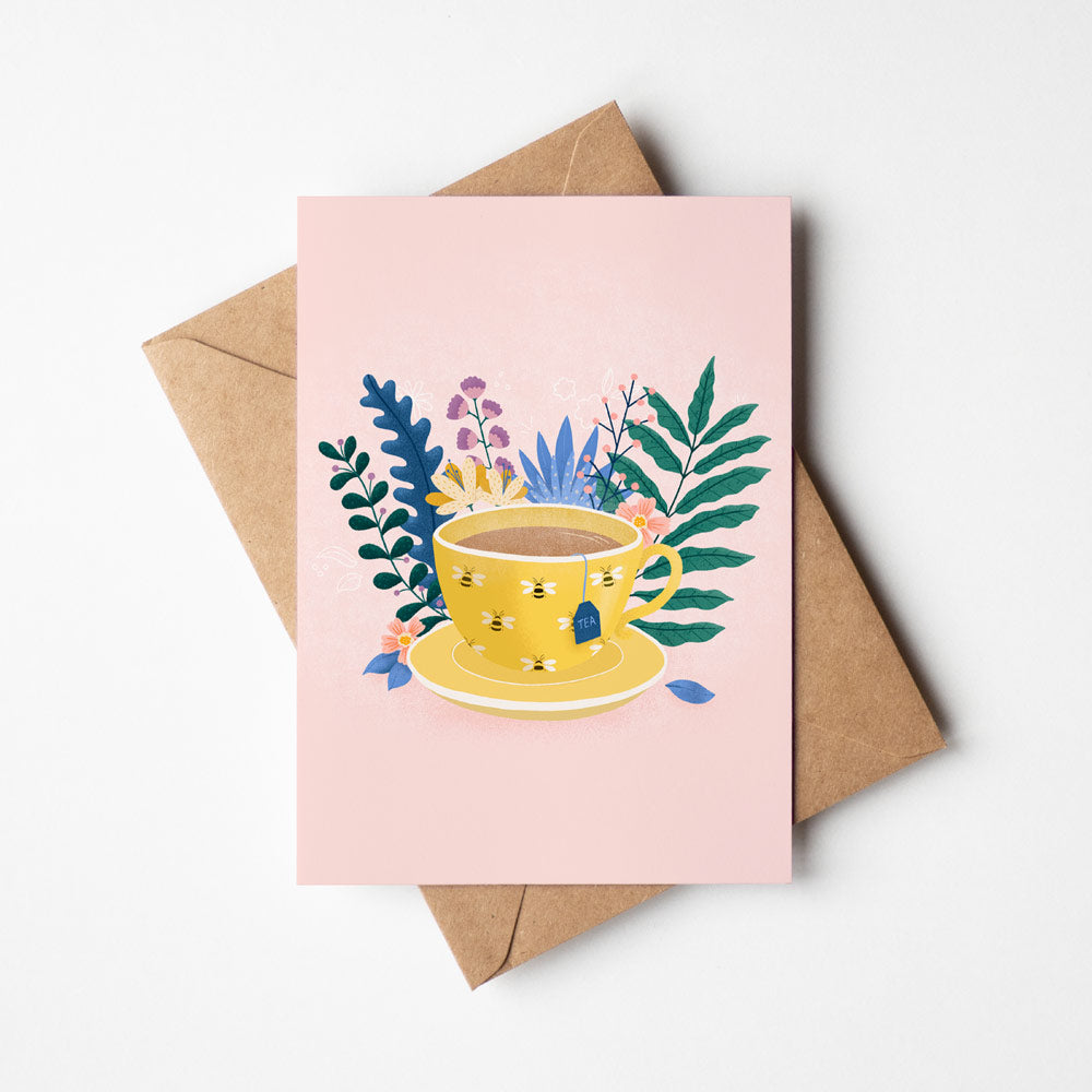 Pink Tea | Greeting Card