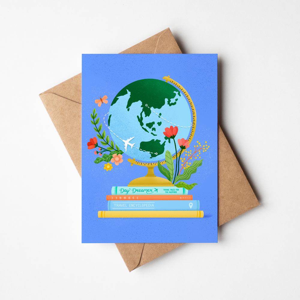 Travel Globe | Greeting Card
