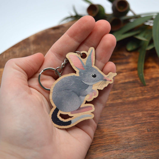 Wooden Keychain  | Bilby