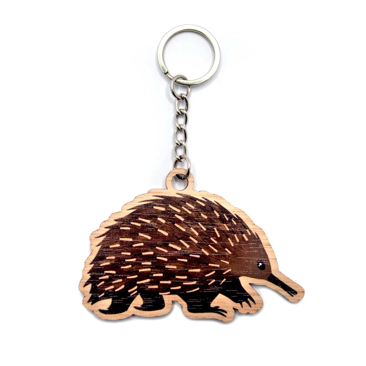 Wooden Keychain | Echidna