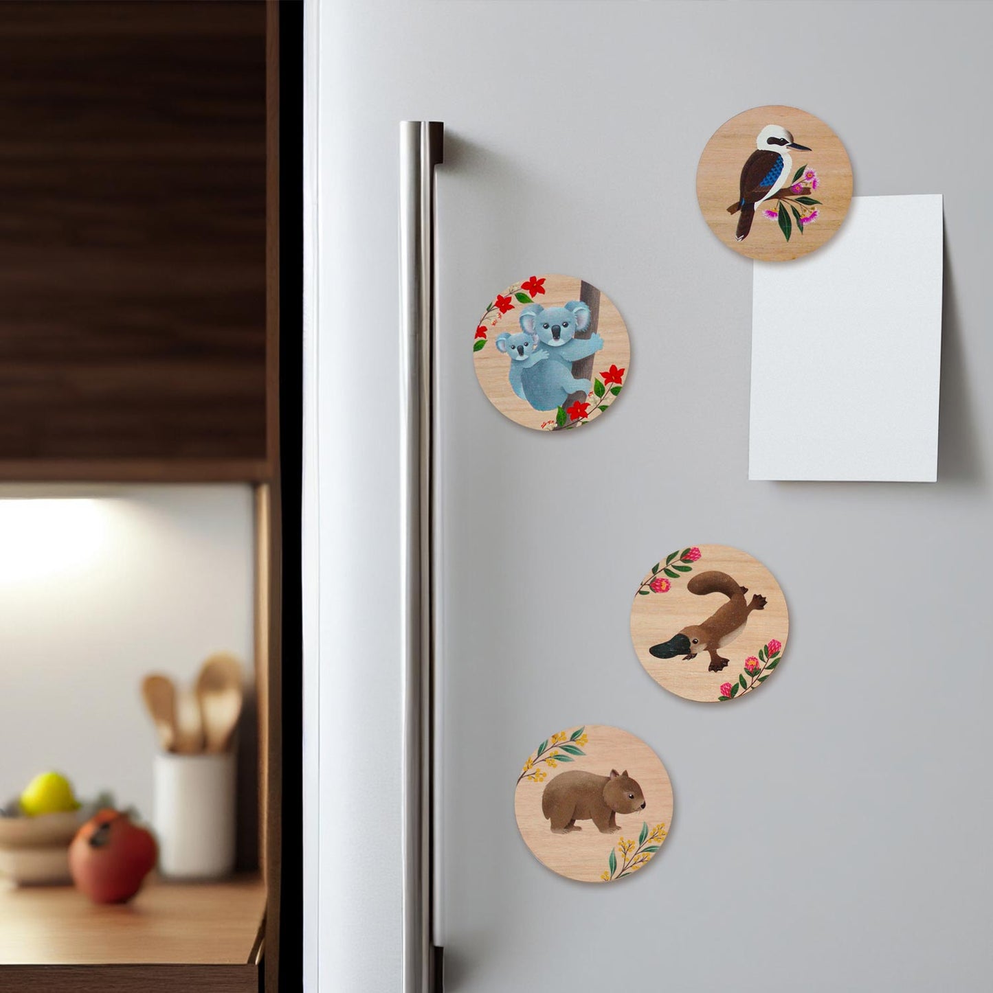 Wooden Magnets Set | Pack 3