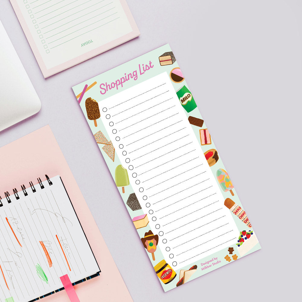 Aussie Snacks | Shopping List Notepad
