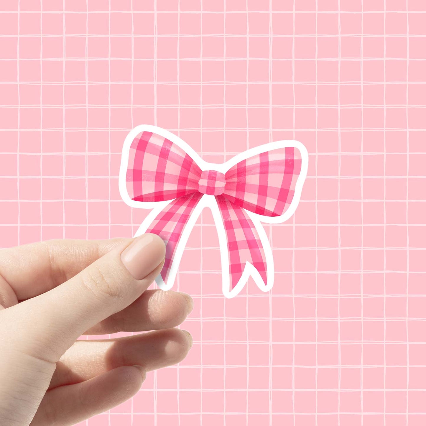 Pink Bow | Vinyl Sticker