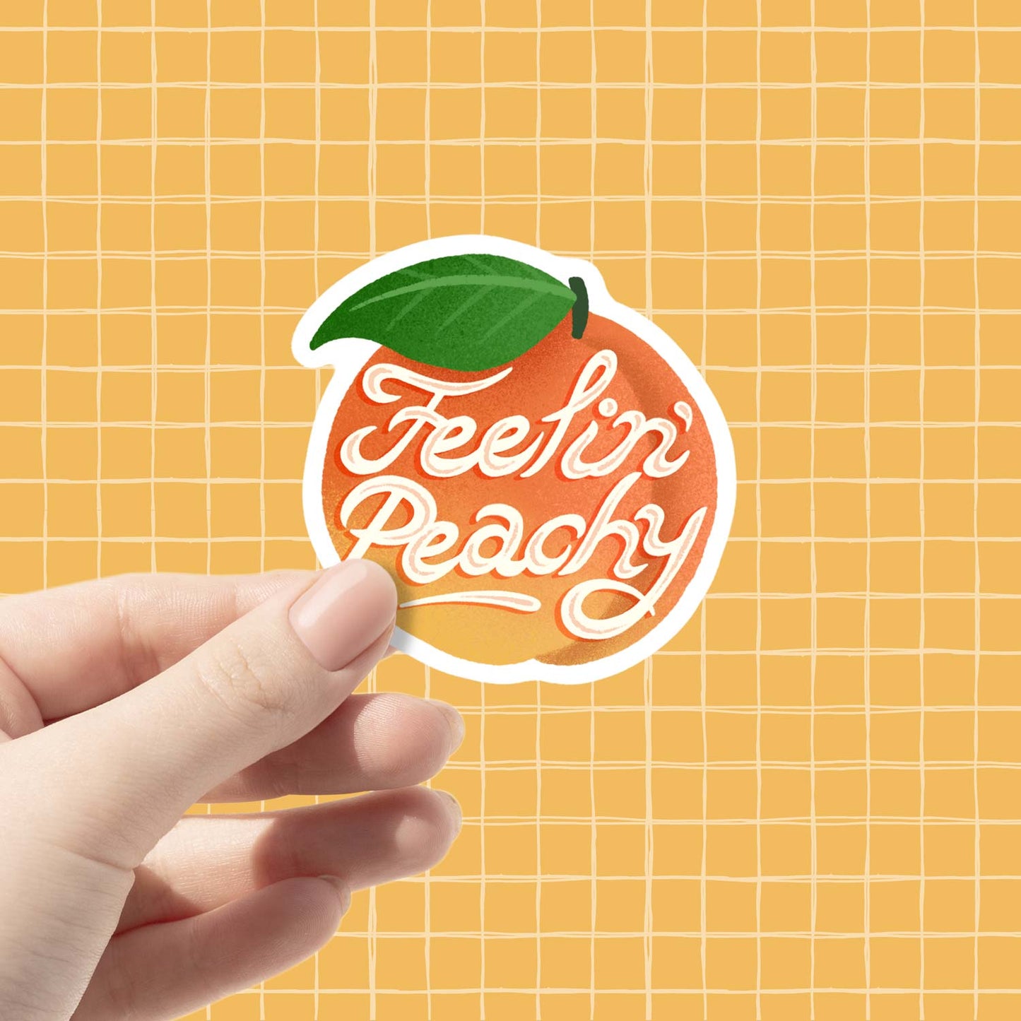 Feelin' Peachy | Vinyl Sticker