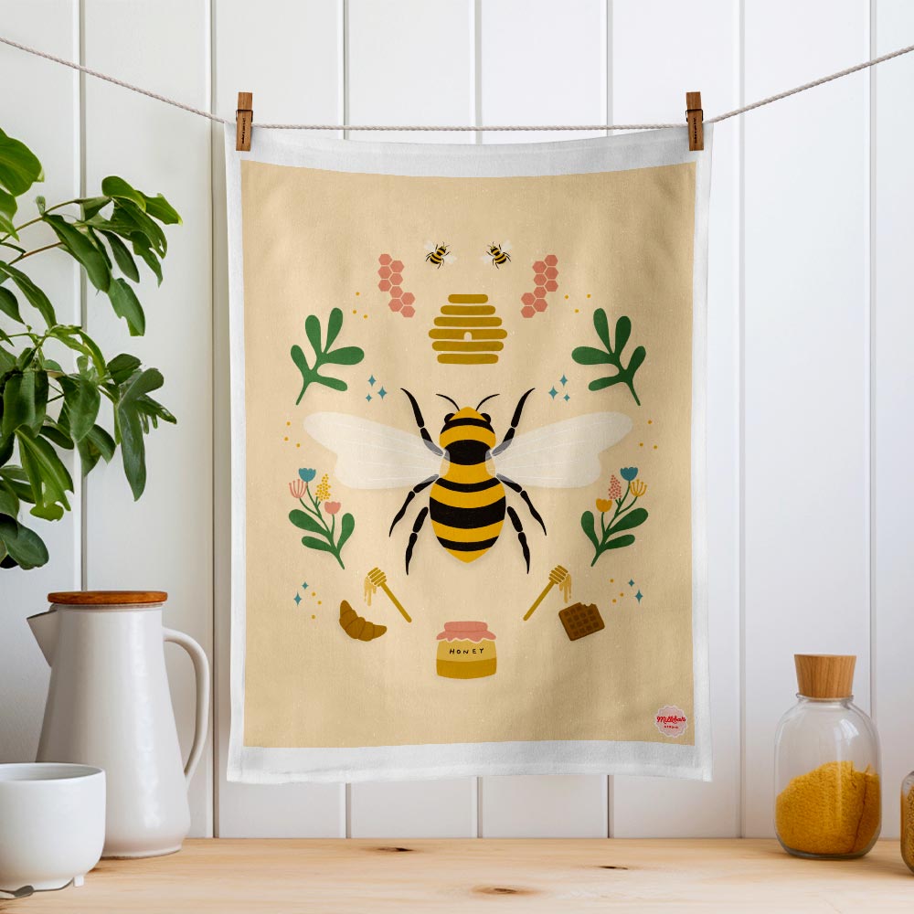 Honeybee | Tea Towel