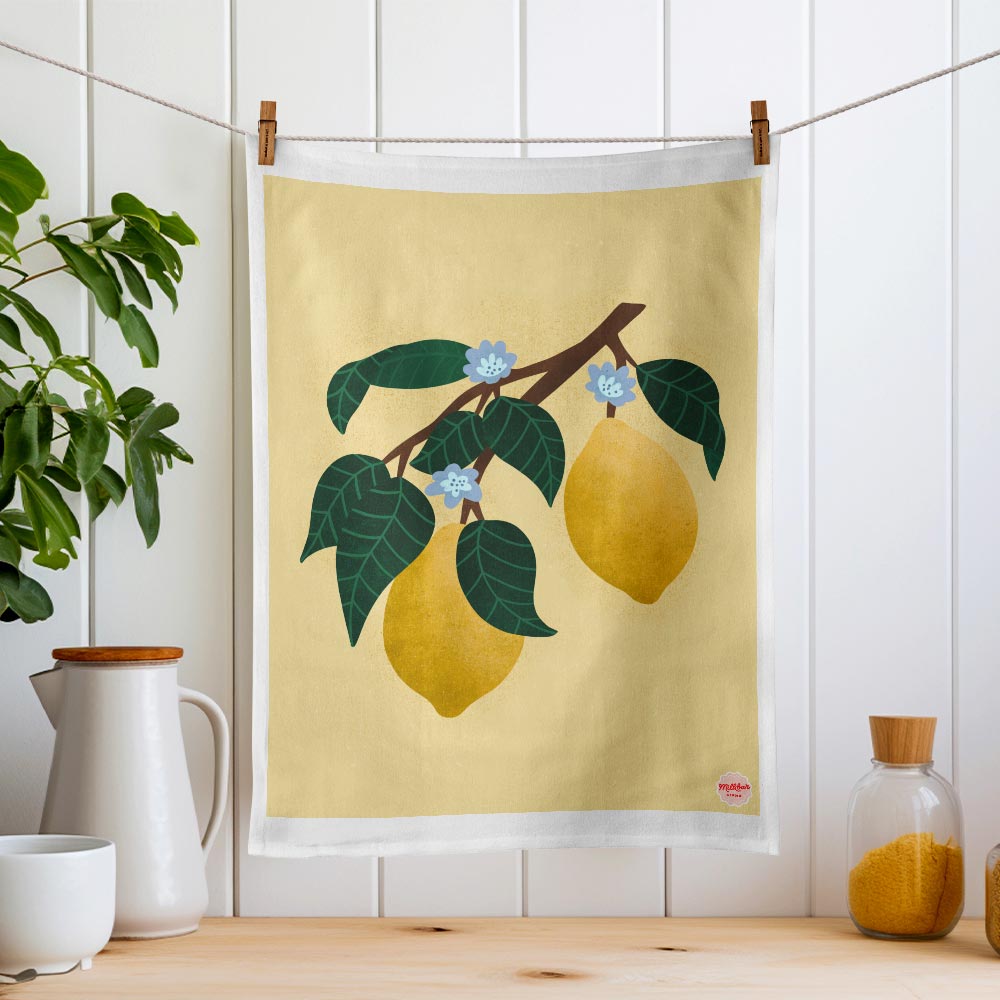 Summer Lemons | Tea Towel