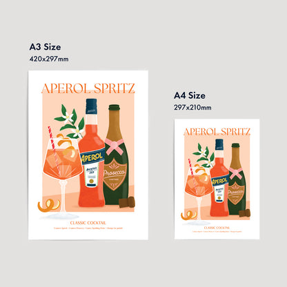 Aperol Spritz - Cocktail Series | Fine Art Print