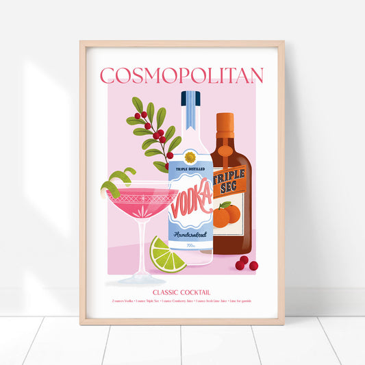Cosmopolitan - Cocktail Series | Fine Art Print