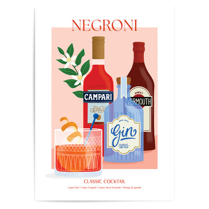 Negroni - Cocktail Series | Fine Art Print