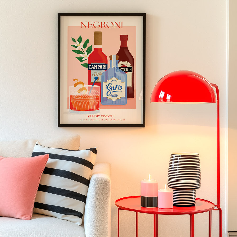 Negroni - Cocktail Series | Fine Art Print