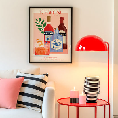 Negroni - Cocktail Series | Fine Art Print