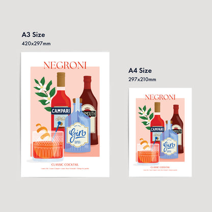 Negroni - Cocktail Series | Fine Art Print
