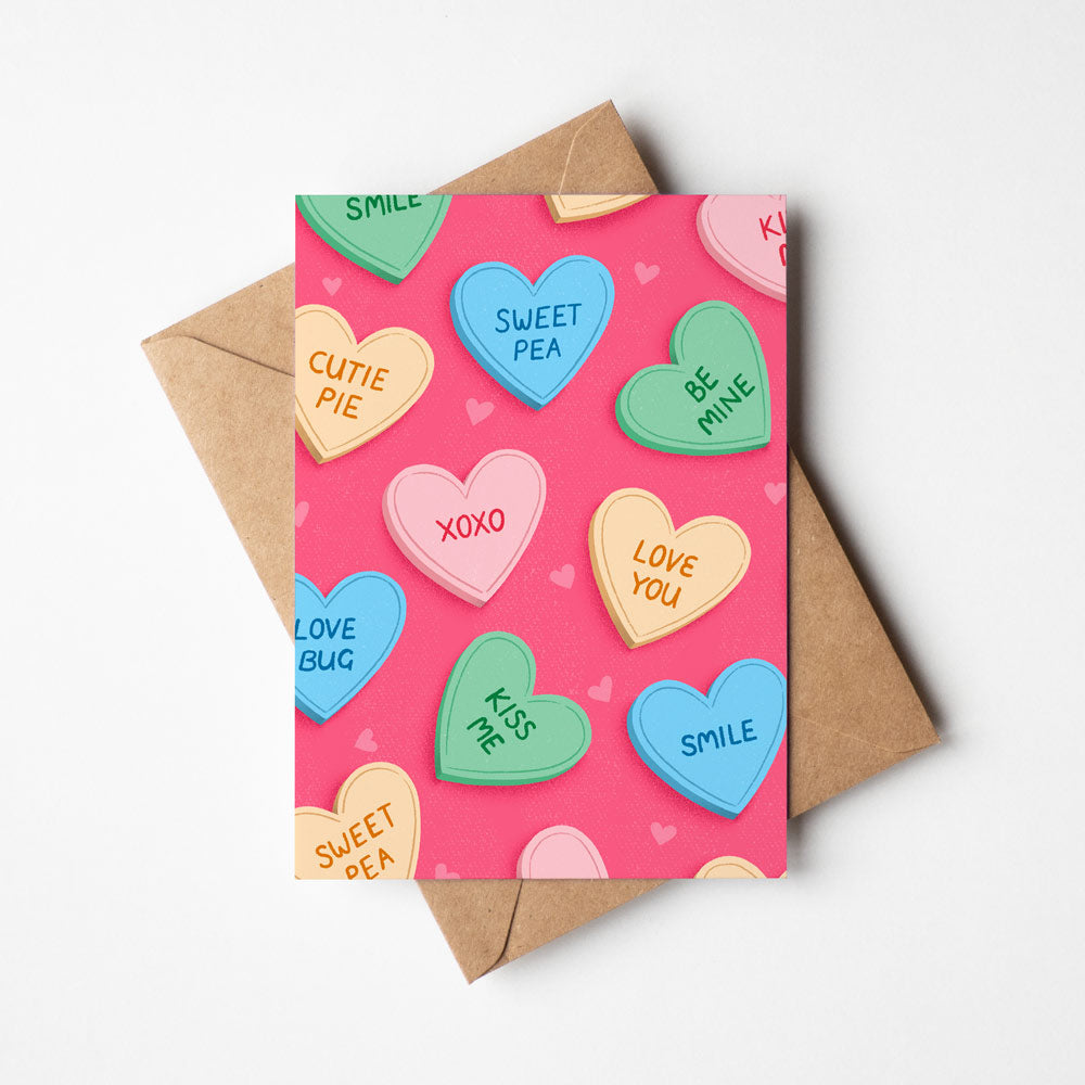 Candy Hearts | Greeting Card