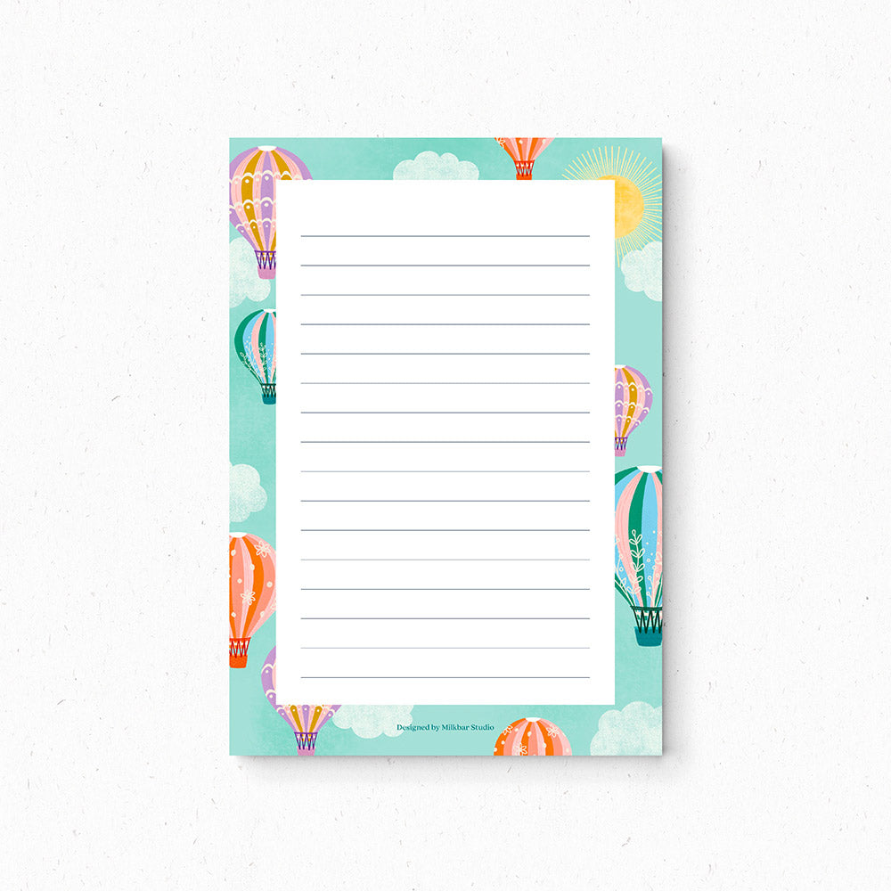 Hot Air Balloons | A6 Notepad