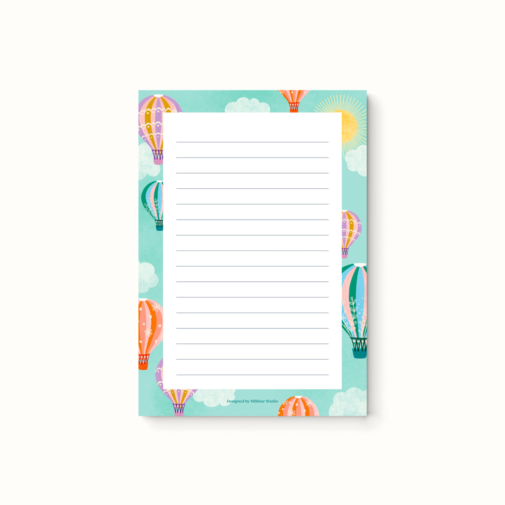 Hot Air Balloons | A6 Notepad