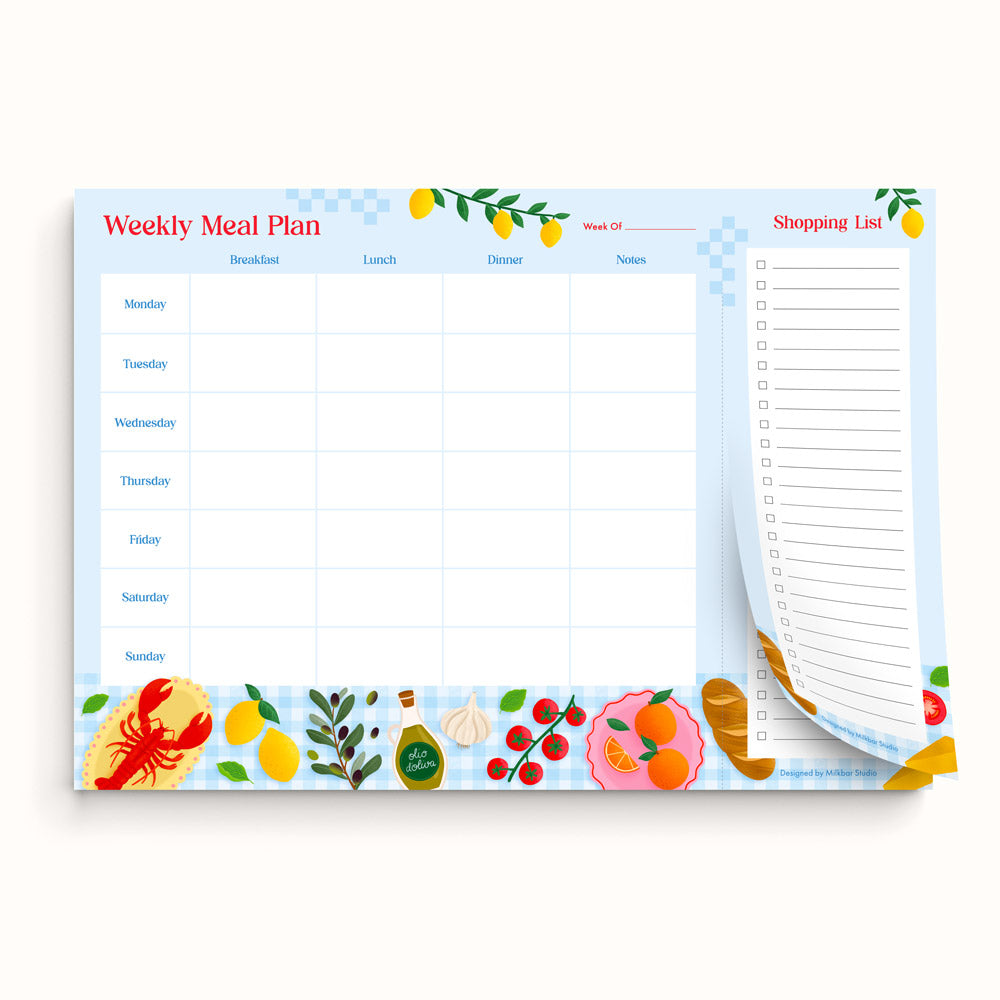 Italian Feast | A4 Weekly Planner Notepad