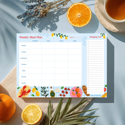 Italian Feast | A4 Weekly Planner Notepad
