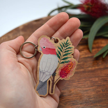 Wooden Keychain  | Galah