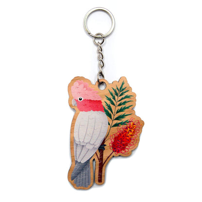 Wooden Keychain  | Galah