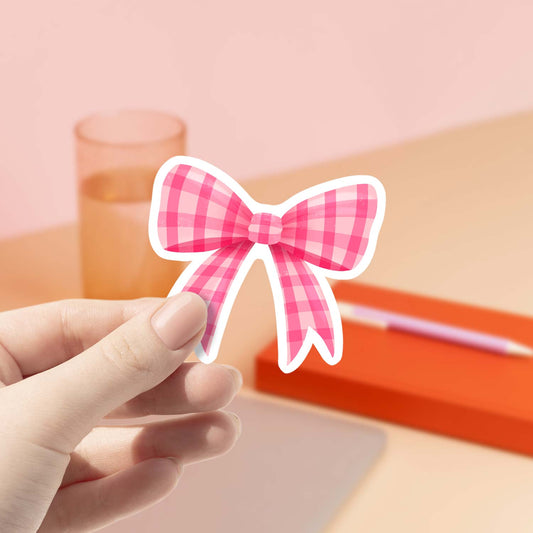Pink Bow | Vinyl Sticker