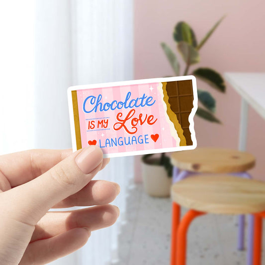 Chocolate is my Love Language | Vinyl Sticker