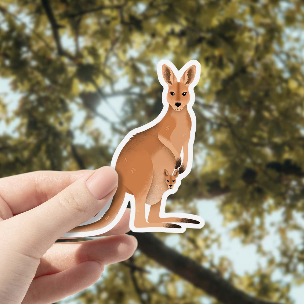 Kangaroo | Vinyl Sticker – Milkbar Studio