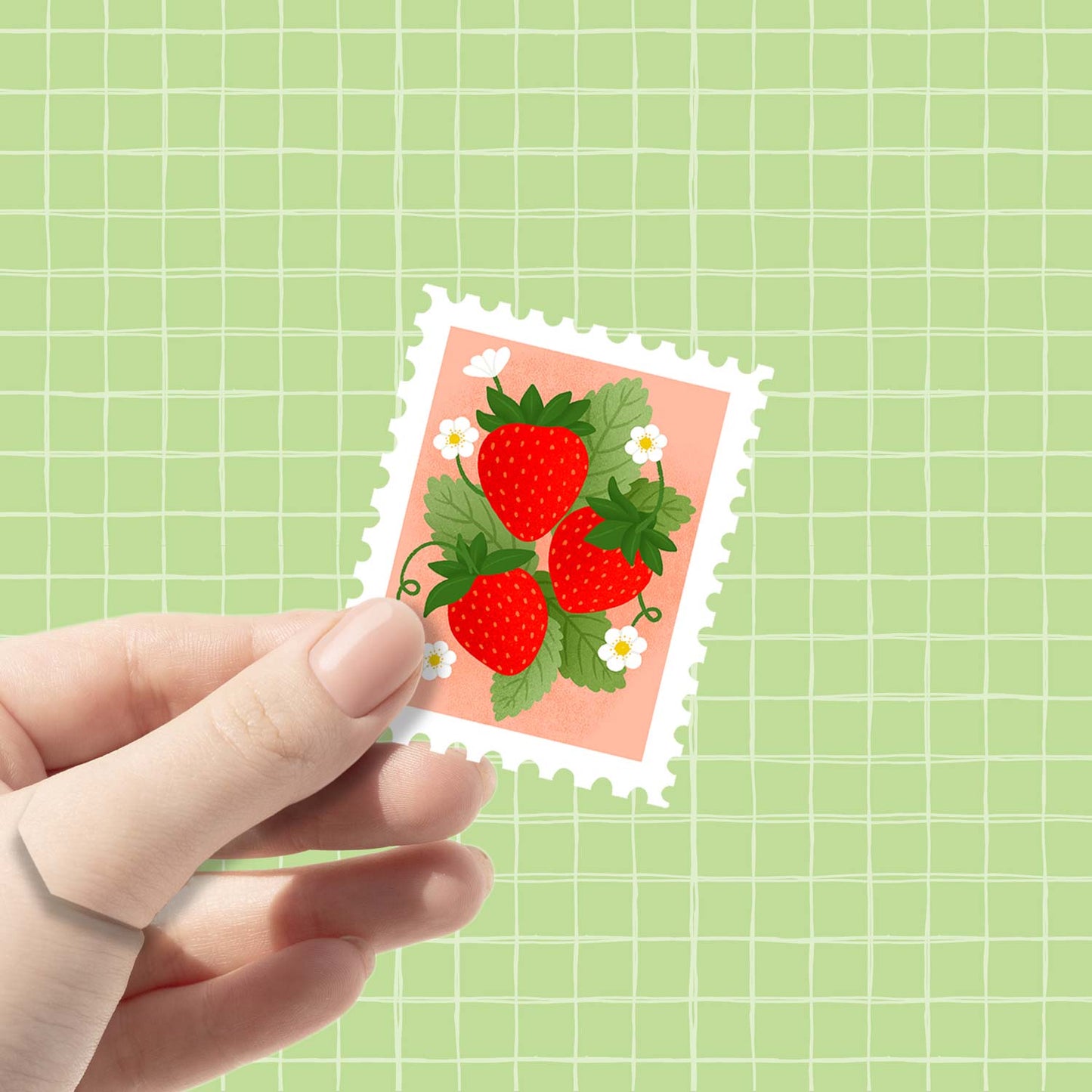 Stamp - Strawberry | Vinyl Sticker
