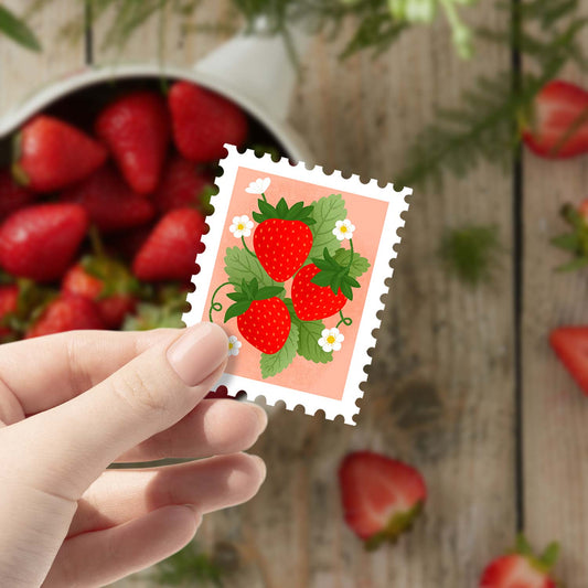 Stamp - Strawberry | Vinyl Sticker